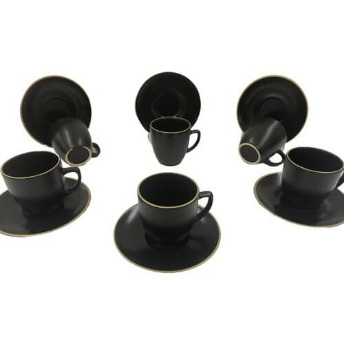 Fashion Ceramic Coffee Cup and Saucer Straight Latte Cup Cappuccino Couple Espresso Coffee Cups Drinkware Morning Gift