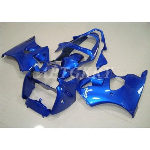 New ABS Plastic Shell Motorcycle Fairing kit Fit For Kawasaki ZX6R 636 600cc 2000 2001 2002 Bodywork set Custom Blue