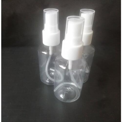 50Ml Plastic Spray Bottle Makeup Refillable Container Empty Perfume Atomizer Transparent Travel