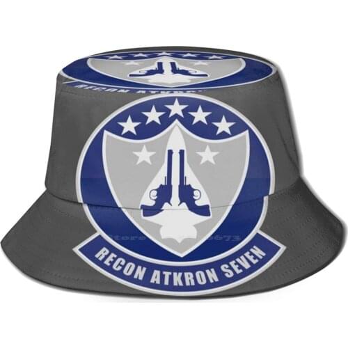 Ra - 5C Vi Te Patch - Rvah - 7 Unisex Fisherman Hats Bucket Hats 7 Recon Atkron Seven Us Navy Reconnaissance Heavy Attack