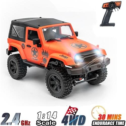 F1 RC Car 1/14 Scale Remote Control Truck 4WD 2.4GHz Off Road RC Trucks 30km/h High Speed Vehicle Crawler RC Racing Car for KIds