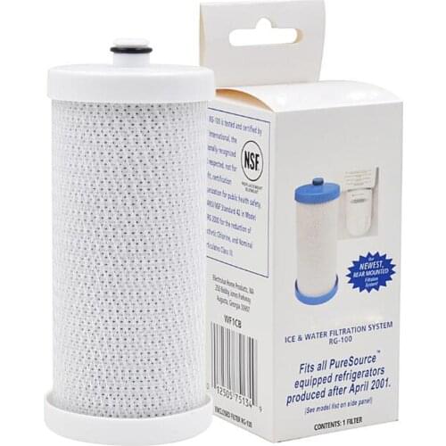 Replacement Coconut Carbon Block Refrigerator Ice & Water Filter for Frigidaire PureSource WF1CB,WFCB, RG100,NGRG2000,WF284 etc