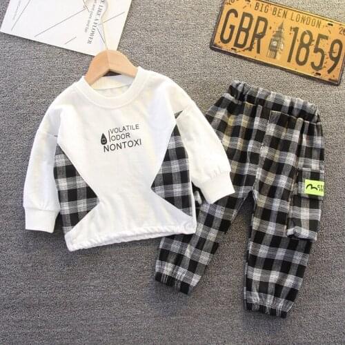 Boys Clothes Sets Spring Autumn Children Casual Cotton Coat Pants 2pcs Tracksuits For Baby 1 To 4 Years 2021 Kids Sports Suits