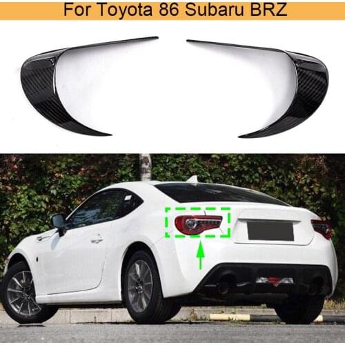 Dry Carbon Fiber Car Rear Lamps Lights Eyebrows Eyelids For Toyota 86 For Subaru BRZ 2012 - 2016 Rear Lights Eyelids Eyebrows