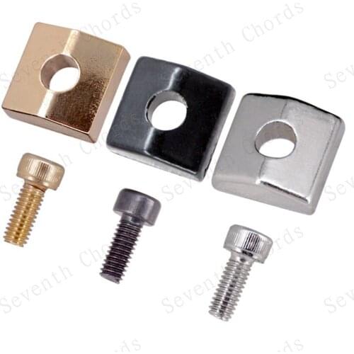 3 Set Electric Guitar Tremolo Locking Nut Block Clamp Screws For Floyd Rose Locking String Bridge Black Gold Chrome Replacement