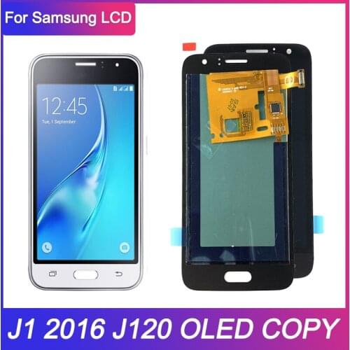 OLED COPY Test For Samsung J120 J120A J120H Display LCD Touch Screen Digitizer For Samsung Galaxy J1 2016 J120F LCD Adjust
