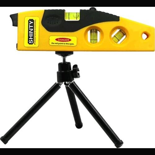 2-line Laser Level Vertical Measure Line Multifunction Standard Ruler Horizontal Lasers Cross Lines Instrument Woodworking Stand