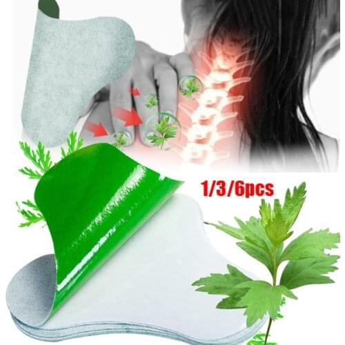 6/3/1Pcs Neck Patch Joint Cervical Spondylosis Body Pain Relief Sticker Rheumatic Neck Shoulder Wormwood Medical Plaster