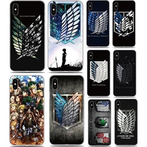 Case For Alcate 1X 1S 1V 1C 1 3C 3V 3X 3L 3 3V 2019 5 5V 1A 1B 2020 Silicone back cover Attack on Titan soft TPU phone case