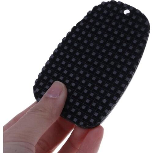 1pc Black Universal Motorcycle Plastic Side Stand Moto Bike Kickstand Non-slip Plate Side Extension Support Foot Pad Base