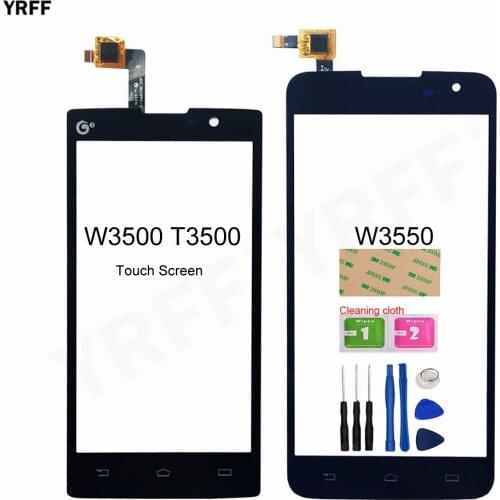 For Philips Xenium W3500 T3500 W3550 Touch Screen Digitizer Front Glass Touch Panel Sensor Free Shipping