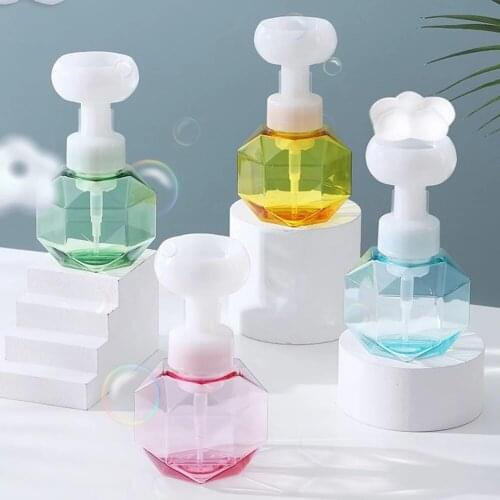 Flower-Shaped Soap Dispenser Refillable Creatives Soap Containers Bubble Bottles For Facial Cleanser Lotion Shampoo ALI88