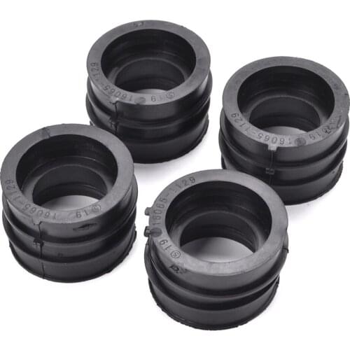 JAER 4PCS Motorcycle Carburetor Intake Interface Carb Adapter For Kawasaki ZX600 NINJA 600 R GPX600R GPZ600R ZX500 GPX500R