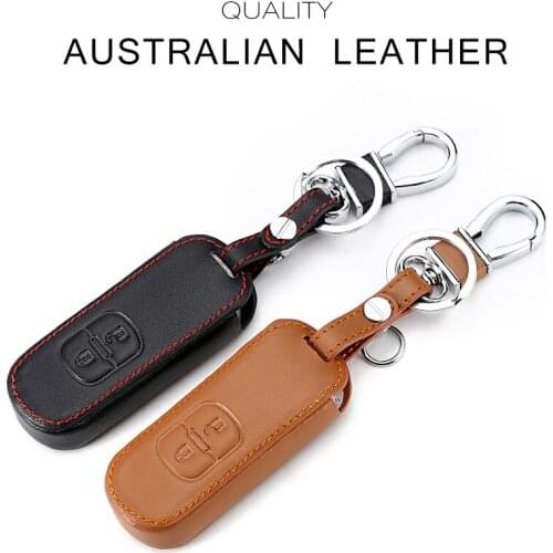 Leather Key Case For Car 2 Buttons For Mazda Cx-5 /cx5 Atenza Cx-7 Cx-9 Mx5 Car Key Cover With Keychain Key Portect