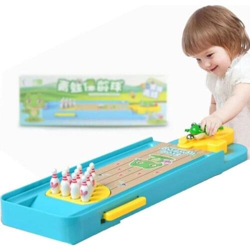 Mini Desktop Bowling Game Toy Funny Indoor Parent-Child Interactive Table Sports Game Toy Bowling Educational Gift For Kids