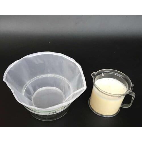 120/160/200mesh Reusable Fine Mesh Wine Strainer Juice Soy Milk Nut Milk Tea Nylon Filter Bag Bowl Shape Food Coffee Filter