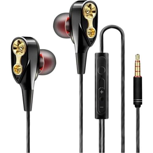 Dynamic Drivers HD wired Earphone Sport in ear Hifi Bass Stereo Headset for iPhone Samsung Headset HiFi Earphone Gaming Earbuds