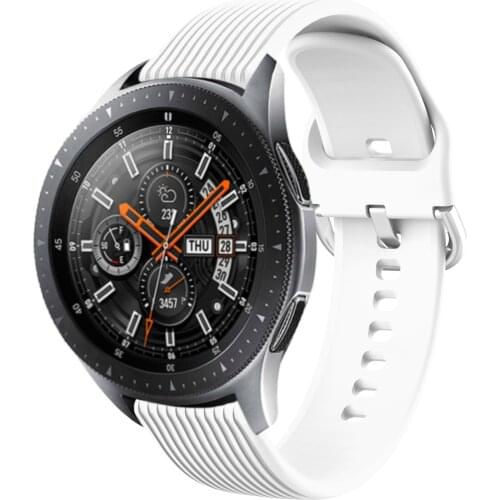 For Samsung Watch 3 Gear S3 Classic Vertical Stripe watch band For Huawei Watch3 / 3 Pro Silicone Watch Band 22mm 20mm