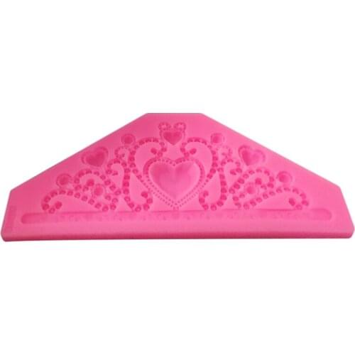Cake Silicone Mold Crown Princess Queen Shape Cupcake Moulds Fondant Cake Decorating Tool Baking Candy Chocolate Gumpaste Mould