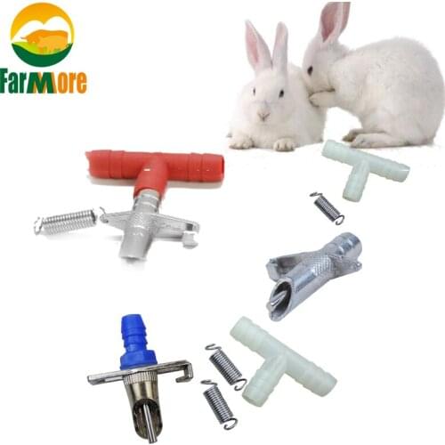 2pcs /5 pcs Rabbit Water Nipple Automatic Nipple Water Feeder for Rodents Rabbit Nipple Drinking Tools Drinkers for rabbits