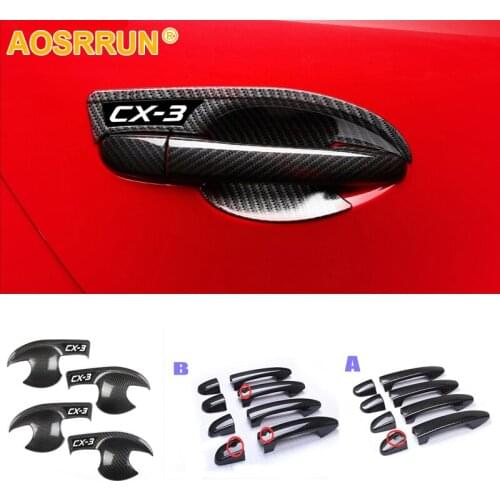 Car-styling Outside handle the outer door bowl decoration Car Accessories For Mazda CX-3 CX3 2016 2017 2018