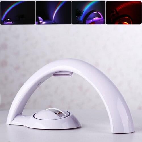 LED Colorful Rainbow Lamp Night Light Romantic Sky Projector Lamp For Kids Gifts