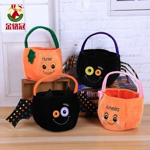 Halloween Decorations Childrens Gift Candy Bag Creative Three-Dimensional Pumpkin Kindergarten Holiday Handbag