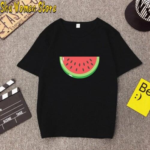 Women Graphic Watermelon Fruit Sweet Cute 90s Ladies Printing Print Clothes Lady Tees Tops Female T Shirt y2k aesthetic