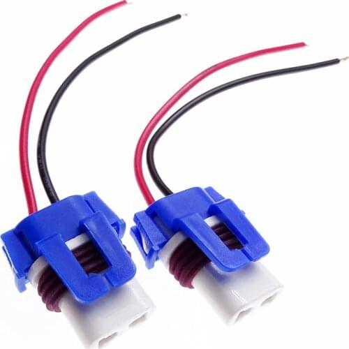 1 Pair 9005 Ceramic Socket Female Adapter Bulb Socket Extension Cable Wire Harness for Headlight Fog Lamp Connector Accessories