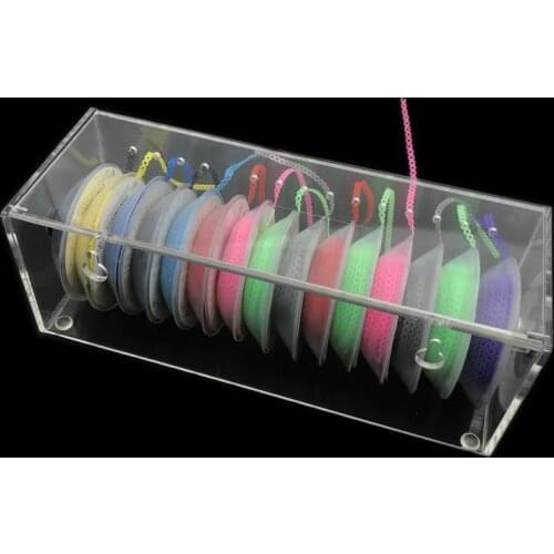 1pcs Dental Power Chain Box Arcylic Dispenser Orthodontic power chain placer Organizer for ortho Elastic Chain storage box