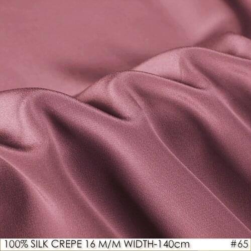 100% SILK CREPE DE CHINE 140cm width 16momme Natural Silk Dress Fabric New Fashion Desigual Crimson NO65