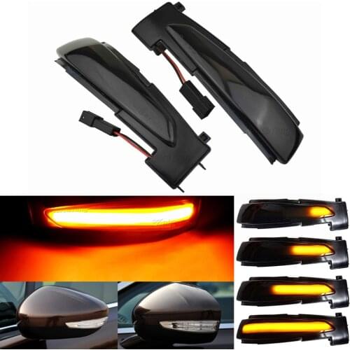 2PCS LED Dynamic Turn Signal Blinker For Citroen C4 Picasso Grand Picasso II 2013-2017 For Peugeot 508 SW Citroen DS5 2010-2017