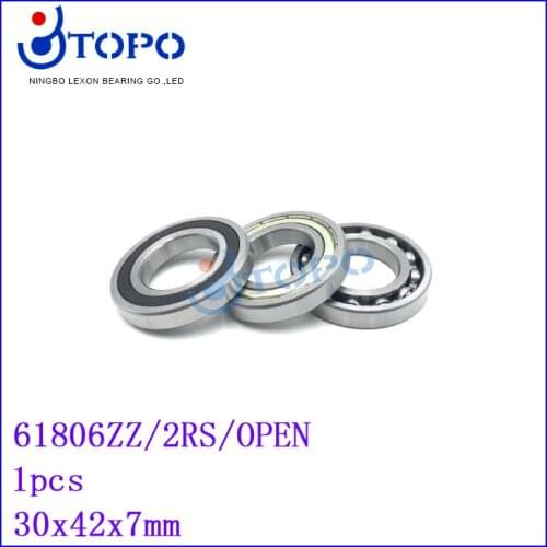 30*42*7mm Deep Groove Ball Bearings61806 ZZ/2RS/OPEN