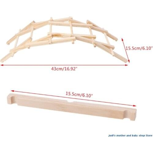 67JC Bridge Pathfinders Wood Construction Model Kit Building Blocks Kids Toy