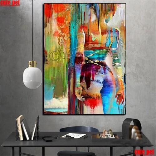 DIY Diamond Painting Oil painting abstract sexy woman Hot selling home art cross stitch full diamond embroidery mosaic painting