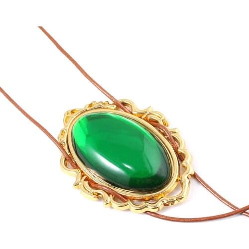 Anime Periphery Violet Evergarden Emerald Necklace Halloween Masquerade Cosplay Prop Accessories Christmas Present