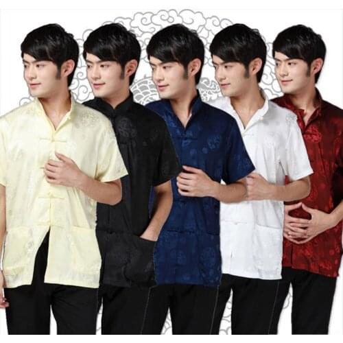 Free shipping new Tang Costume Chinese costume Traditional Chinese ethnic clothing Tang suit mandarin collar shirt men JY071