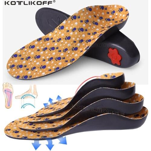 Children Kids Orthopedic Insoles For Shoes Sole Pad Flat Foot Arch Support X-O Leg Corrector Orthotics Insole Shoe Inserts Eva
