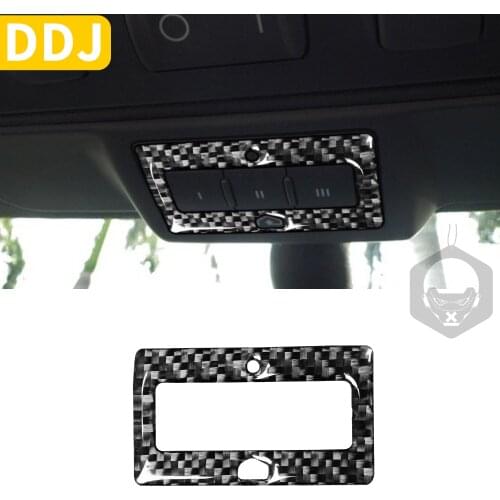 For Audi TT MK1 8N 2001-2006 Overhead Homelink Frame Cover Sticker Car Roof Trim Decoration Carbon Fiber Decal Car Accessories