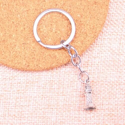 Hot Sale castle lighthouse Keychain for Lovers Alloy Fashion Trinket Ring For Car Key Chain The New Year gift