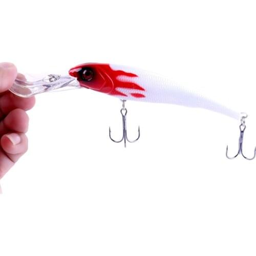 HENGJIA 1PC Minnow Fishing Lure 16.5CM 27.9G 2#Hook Diving 2.7-4.5M Artificial Hard Bait With High Quality Fishing Tackle