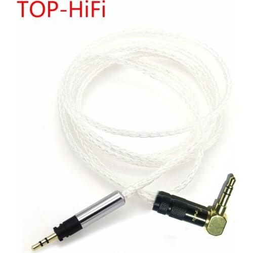 TOP-HiFi DIY 7N OCC Silver Plated Earphone Headphone Upgraded Cable for Momentum Y40 Y50 Headphone Upgrade Cable