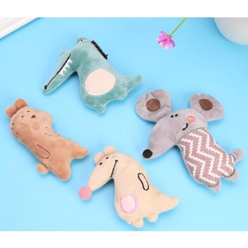 Pet Cat Toy Cute Plush Animal for Kitten Mint Teaser Play Interactive Toys Teeth Grinding Catnip Toys Pet Kitten Chewing Toy
