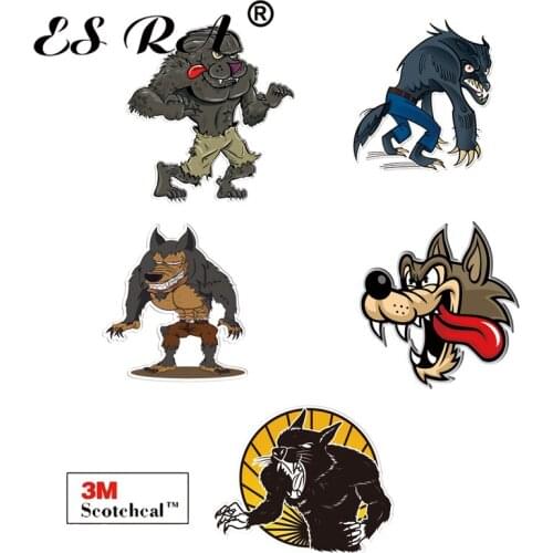 Cartoon Stickers Vinyl Wolf Stickers Waterproof Kids Pegatinas Mobile Laptop Helmet Decals for Notebook Motor CarDecoarate