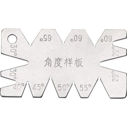 NICEYARD Stainless Steel Angle Arc Model Angles Measure Tool Machining Threads Screw Cutting Gauge