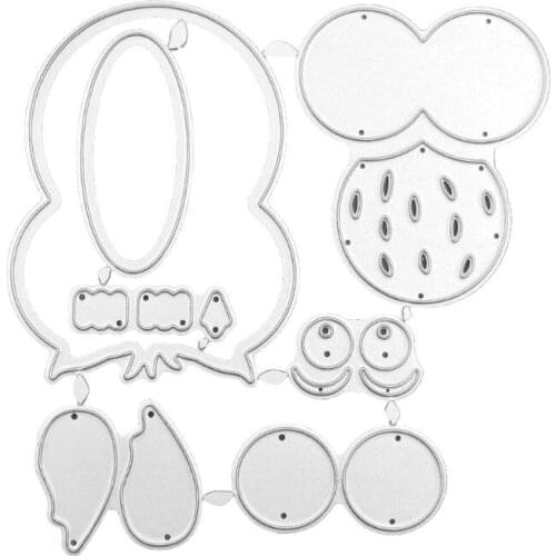 2021 New Owl Metal Cutting Dies Stencil Scrapbooking DIY Album Stamp Paper Card Embossing