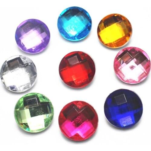 New arrival 50pcs/lot Colorful stones plastic Snap Button Print Glass Snap Charms Fit 18mm DIY Ginger Snap Bracelet Jewelry
