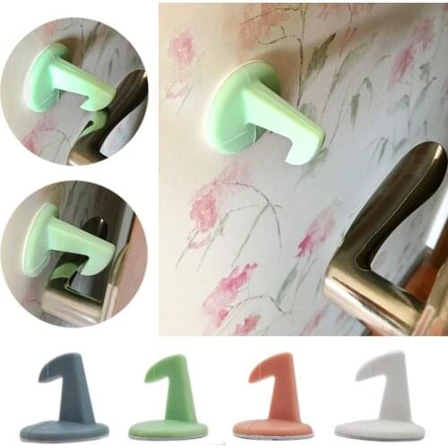 Silicone Doors Stops Window Holder Stopper on Floor Door Bumper Limiters Door Clips Snap Protection Doors Fender Stickers