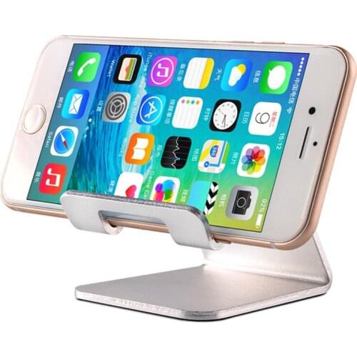 Universal Aluminum Metal Phone Stand Holder For Xiaomi Redmi Note 4X Leagoo M5 M8 Doogee Homtom HT3 Tablet Desk Holder Stand