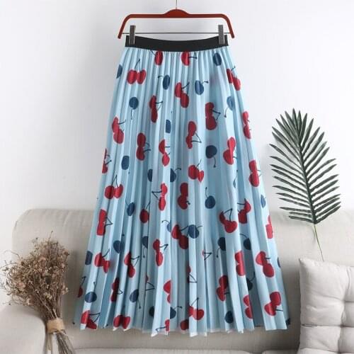 Vintage Women Skirt Preppy Style Dot Print High Waist Chic Student Pleated Skirt Harajuku Uniforms Ladies Girls Fashion Skirts